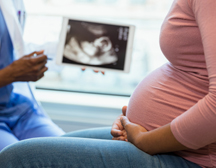 woman with ultrasound