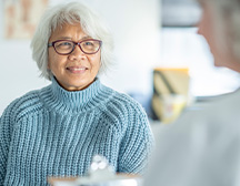 lady looking at camera 